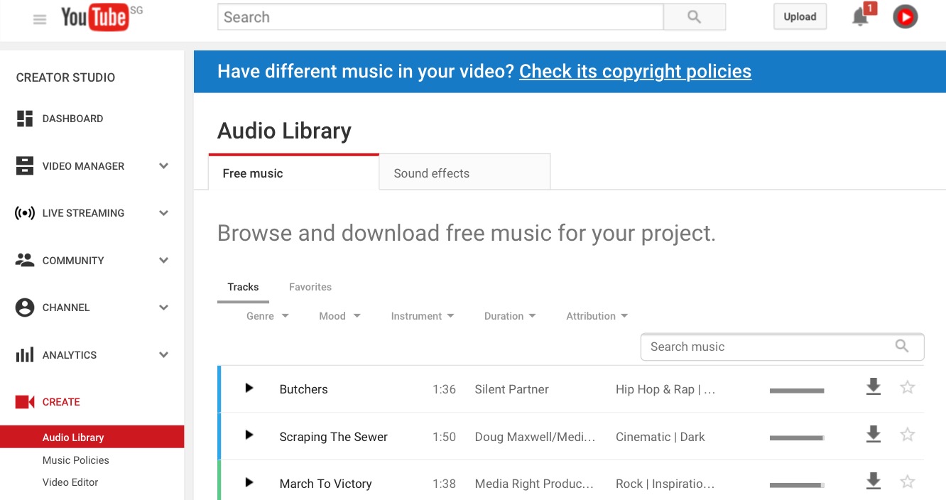 Download Free Copyright-Free Music From Youtube Audio Library -  Videolane.Com ⏩