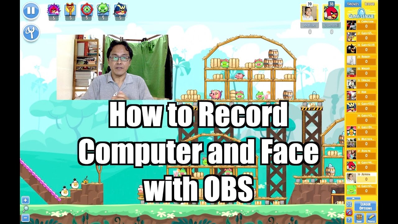 use obs to record screen
