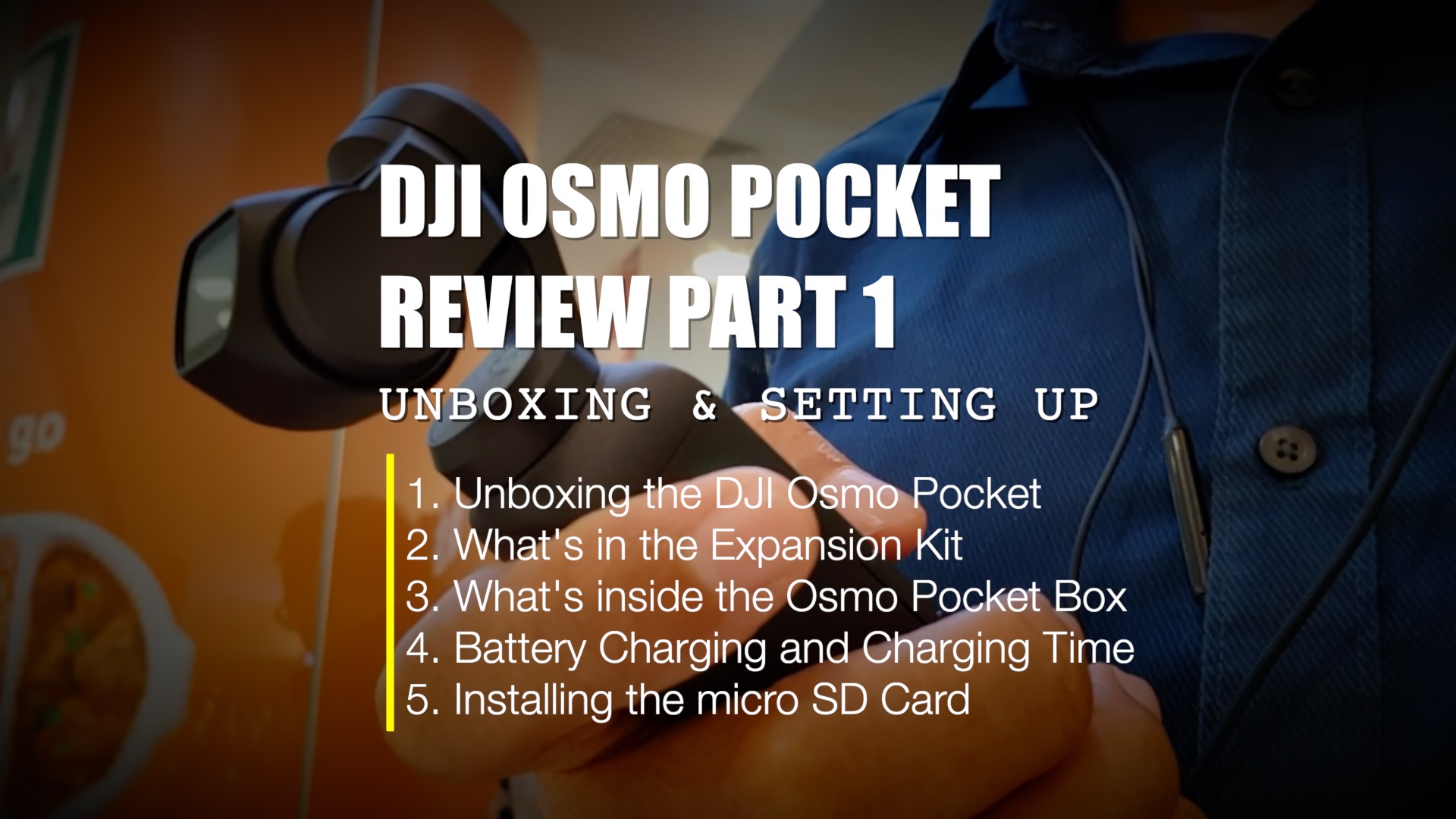 dji osmo pocket unboxing