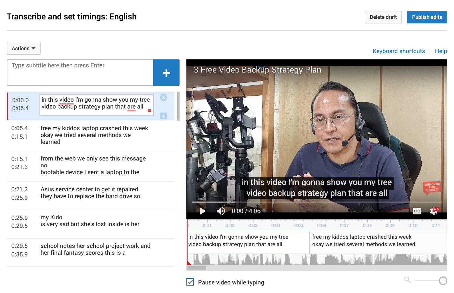 Adding Subtitles on Your YouTube Video 2020