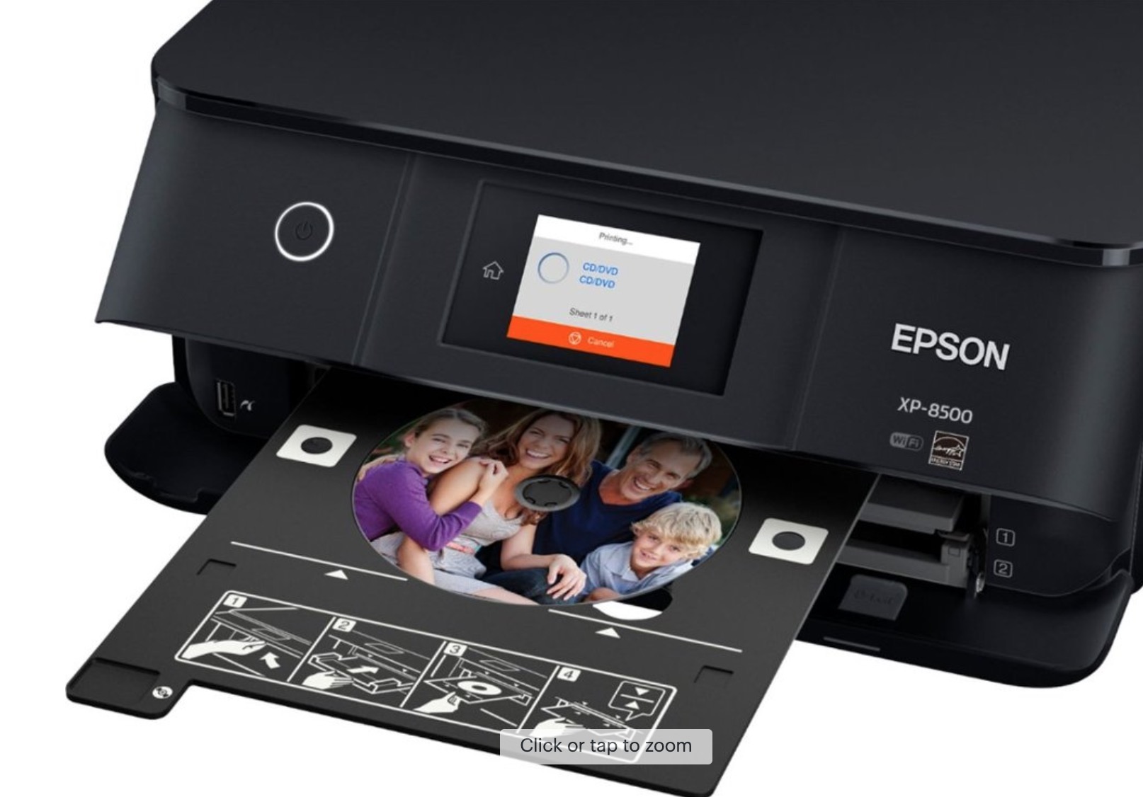 tvivl tag motor Epson XP 8500 Printer with DVD Printing Capability and Ink Cartridges -  VIDEOLANE.COM ⏩