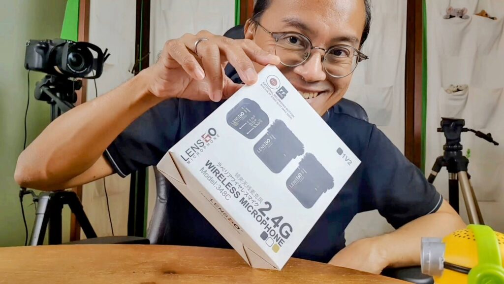 Dual Wireless Mic for Vlogging and Live Streaming Lensgo 348C