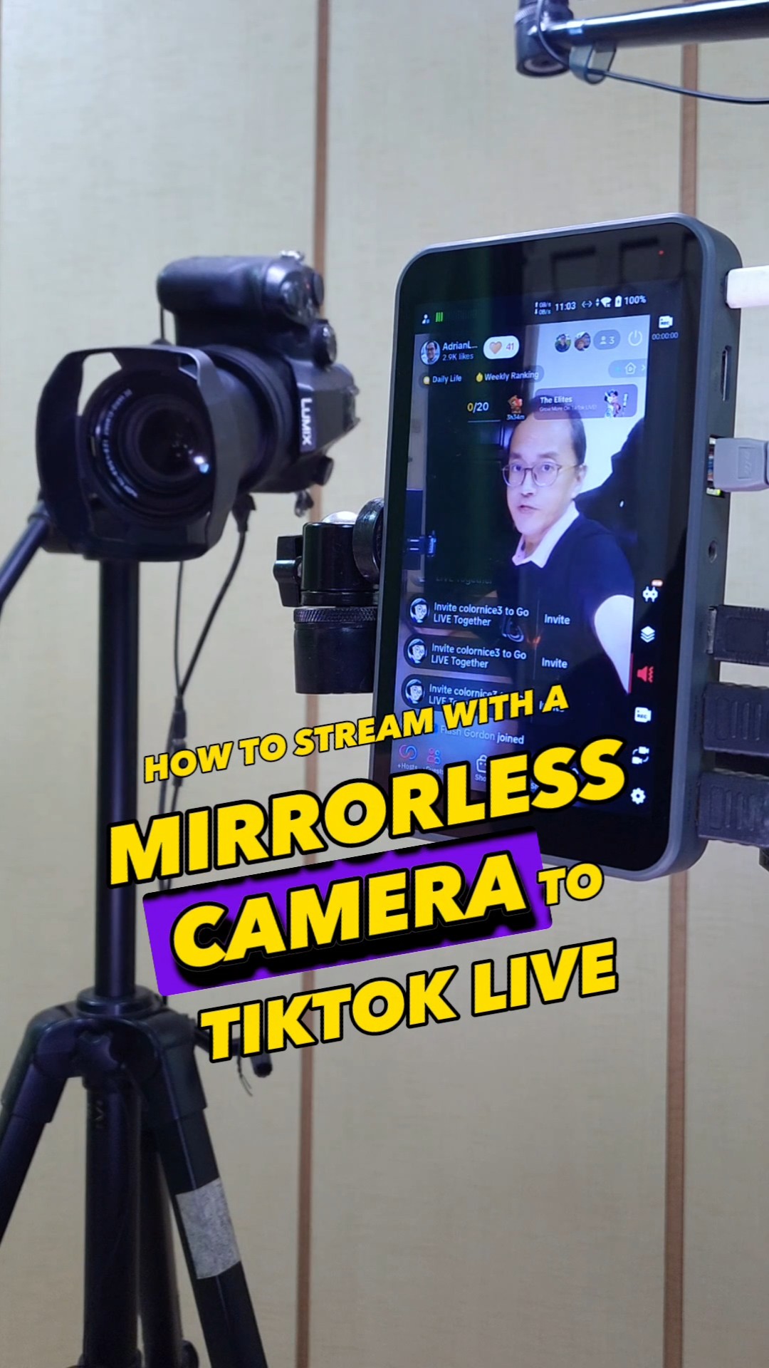 Stream Mirrorless Camera To Tiktok Live
